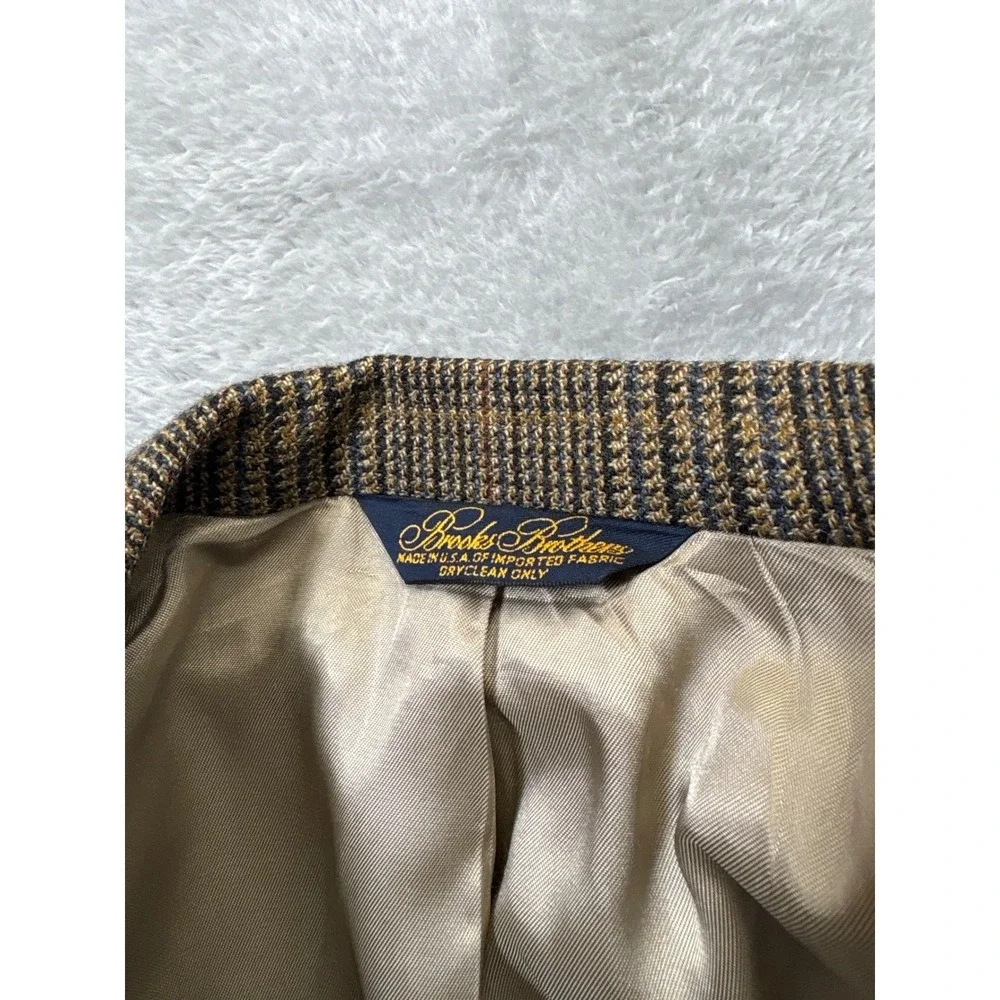 Brooks Brothers Made USA‎ Glen Plaid Wool Sport Coat Blazer